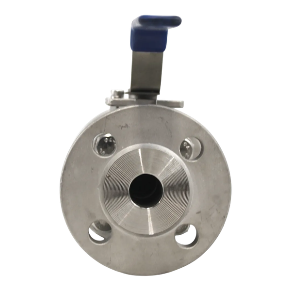 Кран шаровый фланцевый под привод нержавеющий (2PC), AISI316 DN20 (3/4"), (CF8М), PN40