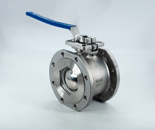 Кран шаровый межфланцевый под привод нержавеющий (1PC), AISI316 DN 100 (4"), (CF8M), PN16