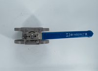 Кран шаровый межфланцевый под привод нержавеющий (1PC), AISI316 DN50 (2"), (CF8), PN16