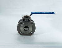 Кран шаровый межфланцевый под привод нержавеющий (1PC), AISI316 DN50 (2"), (CF8), PN16