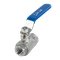 Кран шаровый муфтовый двусоставной нержавеющий (2PC), AISI304 DN10 (3/8"), (CF8), PN64