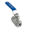 Кран шаровый муфтовый двусоставной нержавеющий (2PC), AISI304 DN10 (3/8"), (CF8), PN64