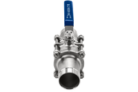 Кран шаровый приварной трехсоставной нержавеющий (3PC), AISI304 DN50 (2"), (CF8), PN40