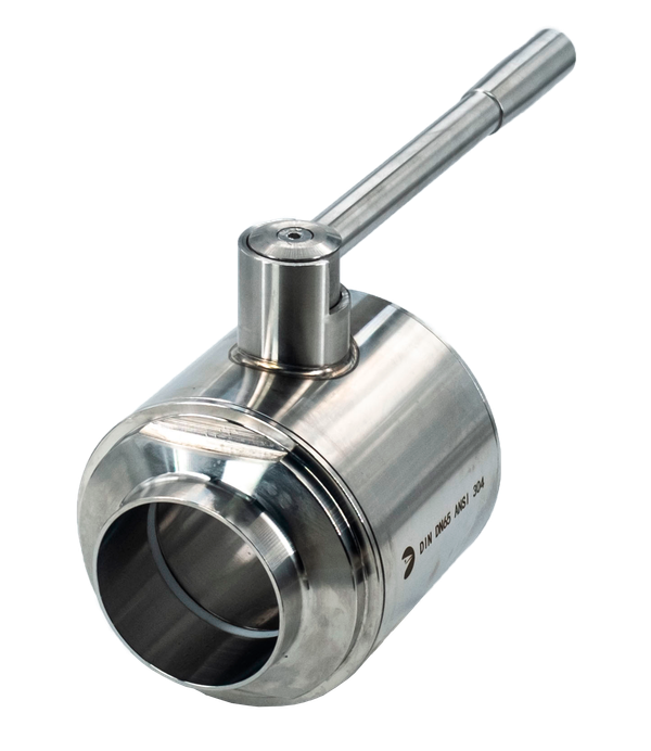 Кран шаровый приварной DIN11851 нержавеющий, AISI304 DN65 (70мм), (CF8), PN8