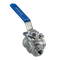 Кран шаровый трехходовой (L-тип) нержавеющий, AISI304 DN10 (3/8"), (CF8), PN64