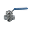 Кран шаровый трехходовой (T-тип) нержавеющий, AISI316 DN10 (3/8"), (CF8M), PN64