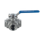 Кран шаровый трехходовой (T-тип) нержавеющий, AISI316 DN40 (1_1/2"), (CF8M), PN40