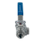 Кран шаровый трехходовой (T-тип) нержавеющий, AISI304 DN15 (1/2"), (CF8), PN64