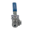 Кран шаровый трехходовой (T-тип) нержавеющий, AISI304 DN 8 (1/4"), (CF8), PN40
