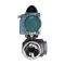 Кран шаровый трёхходовой L-тип, AISI304 DN32 (1_1/4"), с односторонним пневмоприводом AT52S