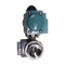 Кран шаровый трёхходовой L-тип, AISI304 DN32 (1_1/4"), с односторонним пневмоприводом AT52S