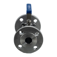 Кран шаровый фланцевый трехсоставной нержавеющий (3PC), AISI304 DN32  (1_1/4"), (CF8), PN40