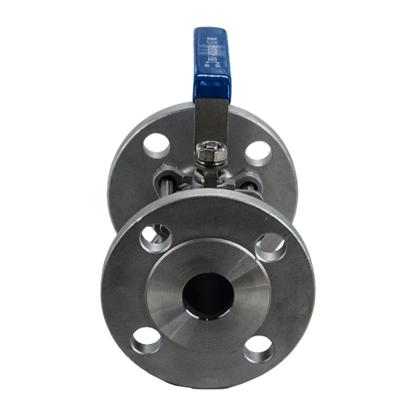 Кран шаровый фланцевый трехсоставной нержавеющий (3PC), AISI304 DN32  (1_1/4"), (CF8), PN40