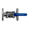 Кран шаровый фланцевый трехсоставной нержавеющий (3PC), AISI304 DN32  (1_1/4"), (CF8), PN40
