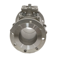 Кран шаровый фланцевый под привод нержавеющий (3PC), AISI316TI DN 125 (5"), PN40