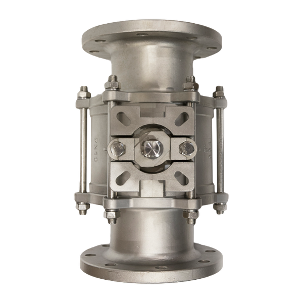 Кран шаровый фланцевый под привод нержавеющий (3PC), AISI316TI DN 125 (5"), PN40
