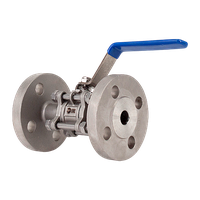 Кран шаровый фланцевый трехсоставной нержавеющий (3PC), AISI304 DN20 (3/4"), (CF8), PN40