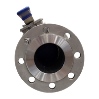 Кран шаровый фланцевый под привод нержавеющий (3PC), AISI316TI DN 100 (4"), PN40