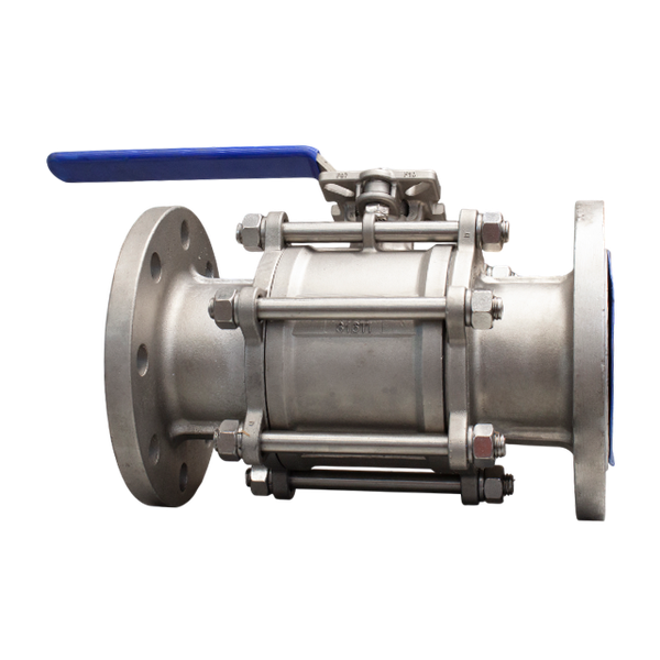 Кран шаровый фланцевый под привод нержавеющий (3PC), AISI316TI DN 100 (4"), PN40