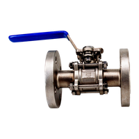 Кран шаровый фланцевый под привод нержавеющий (3PC), AISI304 DN25 (1"), (CF8), PN40