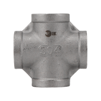 Крестовина нержавеющая, AISI304 DN15 (1/2"), (CF8), PN16