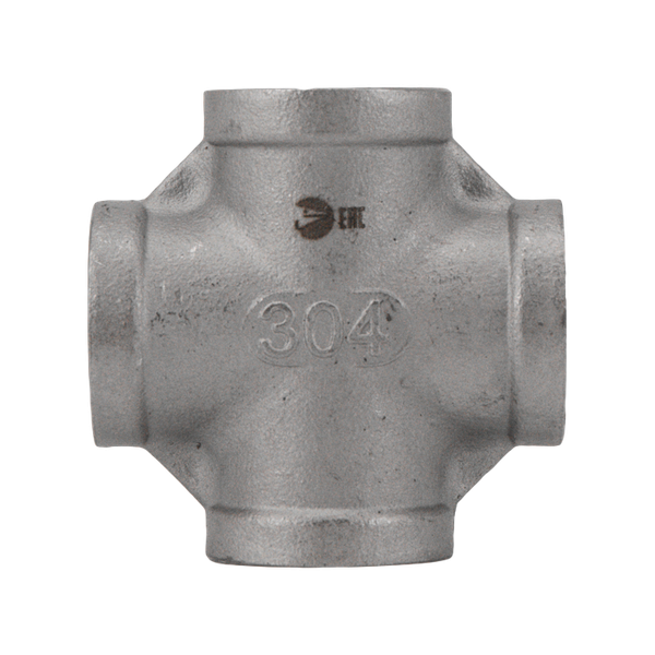 Крестовина нержавеющая, AISI304 DN15 (1/2"), (CF8), PN16