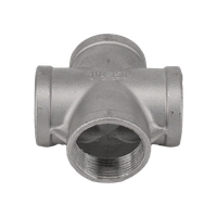 Крестовина нержавеющая, AISI304 DN32 (1_1/4"), (CF8), PN16