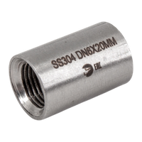 Муфта нержавеющая, AISI304 DN 6 (1/8"), (CF8), PN16