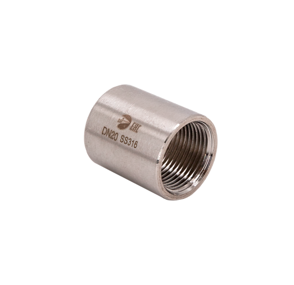 Муфта нержавеющая, AISI316 DN20 (3/4"), (CF8M), PN16