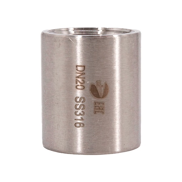 Муфта нержавеющая, AISI316 DN20 (3/4"), (CF8M), PN16
