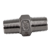 Ниппель резьбовой нержавеющий, AISI316 DN 6 (1/8"), (CF8M), PN16