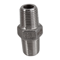 Ниппель резьбовой нержавеющий, AISI316 DN 6 (1/8"), (CF8M), PN16