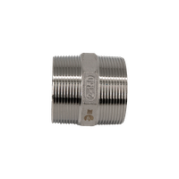 Ниппель резьбовой нержавеющий, AISI316 DN50 (2"), (CF8М), PN16