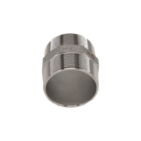 Ниппель резьбовой нержавеющий, AISI316 DN50 (2"), (CF8М), PN16