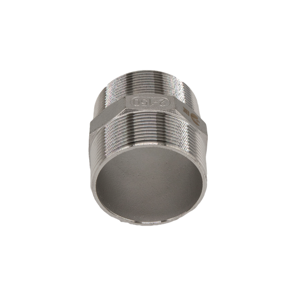 Ниппель резьбовой нержавеющий, AISI316 DN50 (2"), (CF8М), PN16