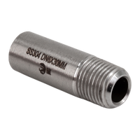 Ниппель приварной нержавеющий, AISI304 DN 6 (1/8"), (CF8), PN16