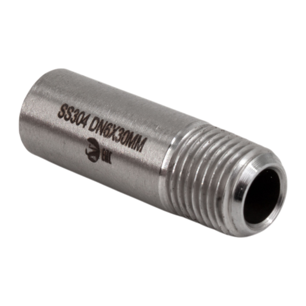 Ниппель приварной нержавеющий, AISI304 DN 6 (1/8"), (CF8), PN16