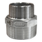 Ниппель резьбовой переходной нержавеющий,  AISI304 DN50 х DN40 ( 2" х 1_1/2"), (CF8), PN16