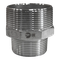 Ниппель резьбовой переходной нержавеющий,  AISI304 DN50 х DN40 ( 2" х 1_1/2"), (CF8), PN16