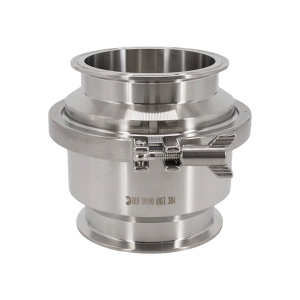 Обратный клапан Clamp DIN32676 нержавеющий, AISI304 DN 100, (CF8), PN8