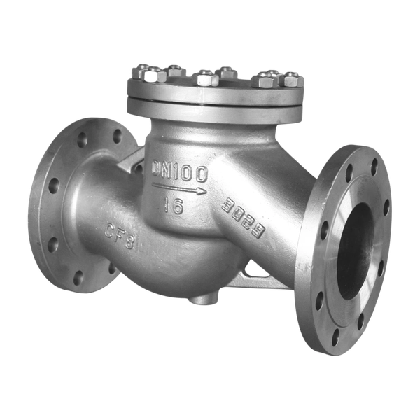 Обратный клапан фланцевый подъемный, AISI304 DN100 (4") (CF8) PN16