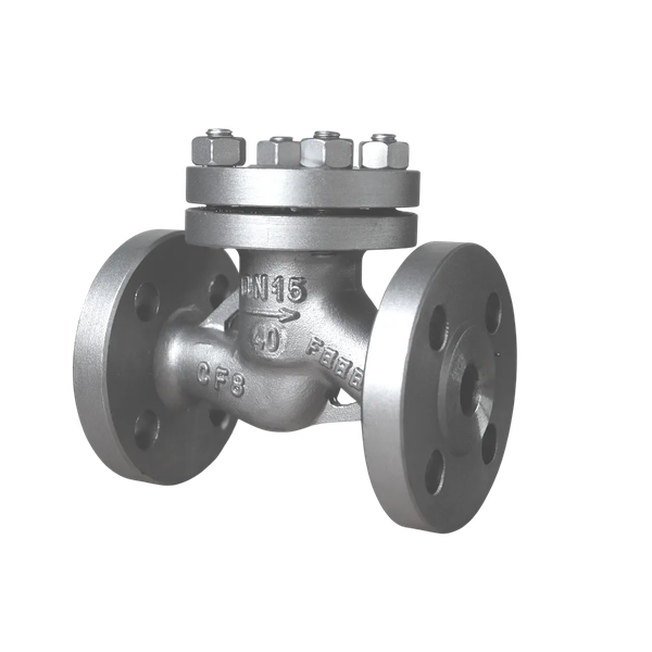 Обратный клапан фланцевый подъемный, AISI304 DN15 (1/2") (CF8) PN40