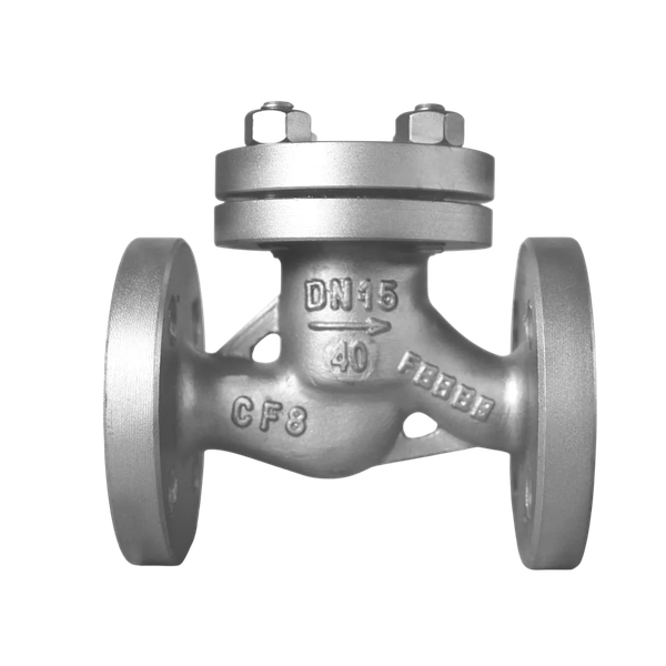 Обратный клапан фланцевый подъемный, AISI304 DN15 (1/2") (CF8) PN40