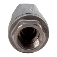 Обратный клапан муфтовый прямой нержавеющий, AISI304 DN10 (3/8"), (CF8), PN64