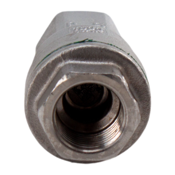Обратный клапан муфтовый прямой нержавеющий, AISI304 DN10 (3/8"), (CF8), PN64