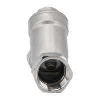 Обратный клапан муфтовый Y-тип нержавеющий, AISI304 DN20 (3/4"), (CF8), PN64