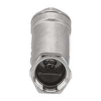 Обратный клапан муфтовый Y-тип нержавеющий, AISI316 DN25 (1"), (CF8M), PN64