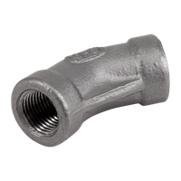 Отвод резьбовой вр/вр 45° нержавеющий, AISI304 DN 6 (1/8"), (CF8), PN16