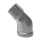 Отвод резьбовой нр/вр 45° нержавеющий, AISI304 DN15 (1/2"), (CF8), PN16