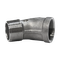 Отвод резьбовой нр/вр 45° нержавеющий, AISI304 DN20 (3/4"), (CF8), PN16